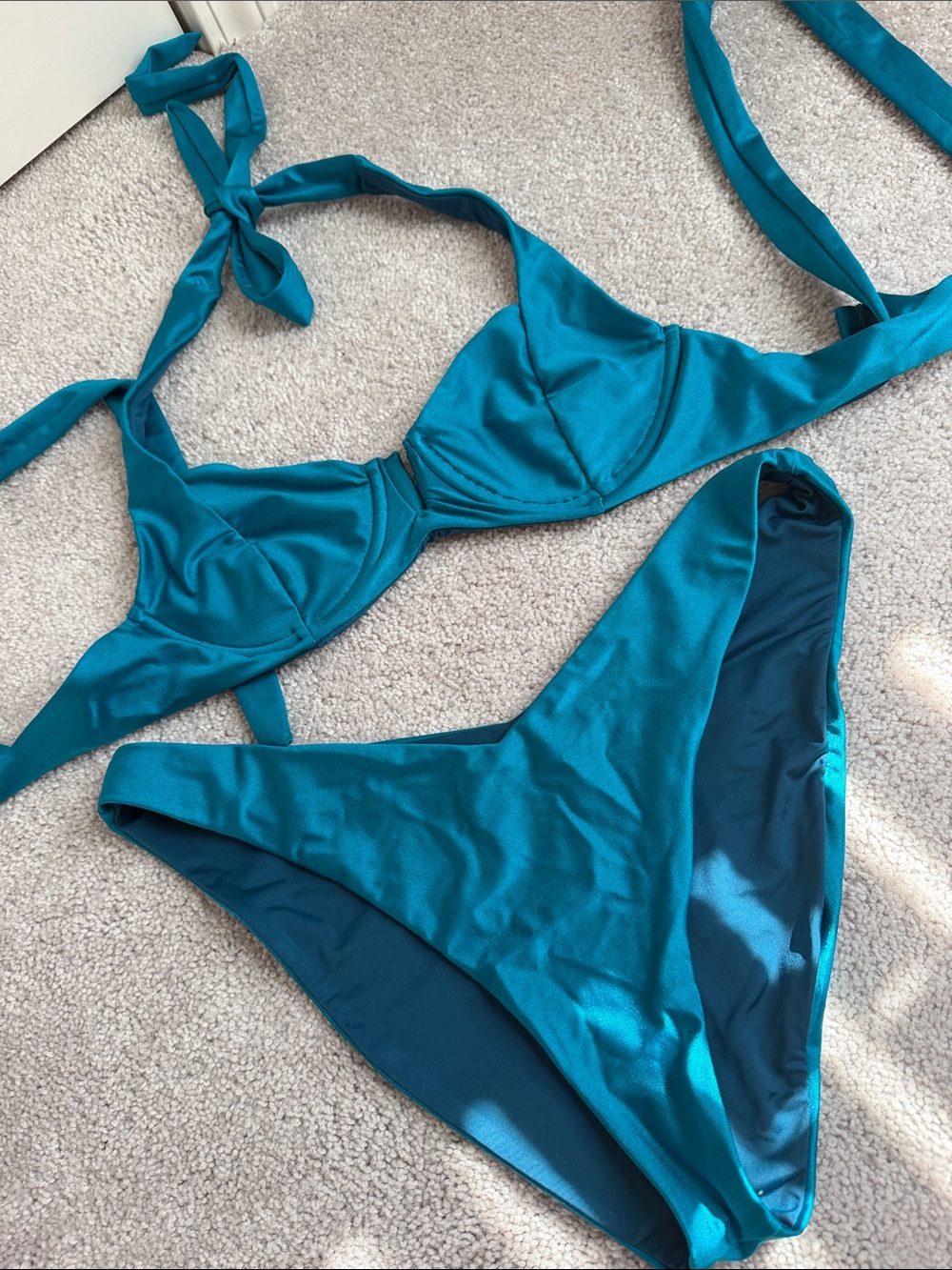 Beachr riot Teal Bikini Two-Piece Swimsuit
